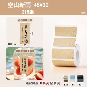 B系列標籤-T45*20-315空山新雨