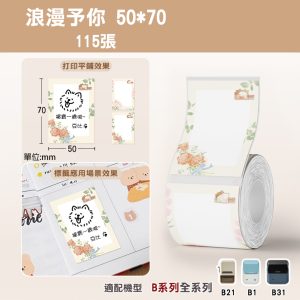 B系列標籤-T50*70-115浪漫予你